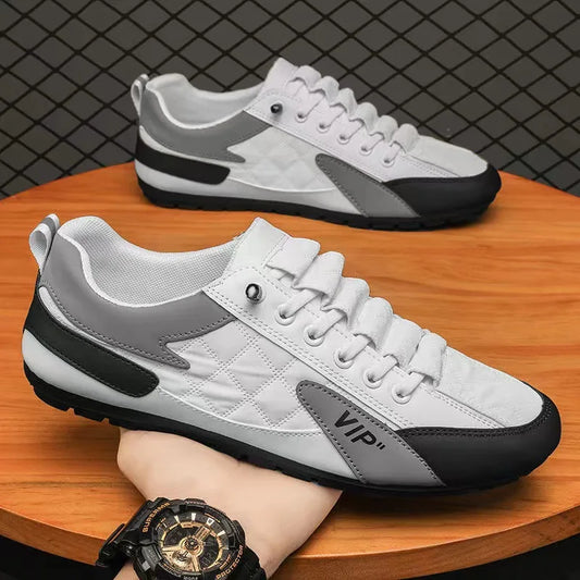 Stylish Men's Casual Half Slippers: Breathable Summer Flat-Bottomed Bean Loafers