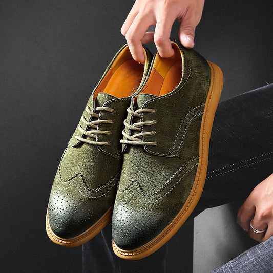 Premium Genuine Leather Men's Loafers: Breathable, Comfortable, Stylish Casual Slip-Ons