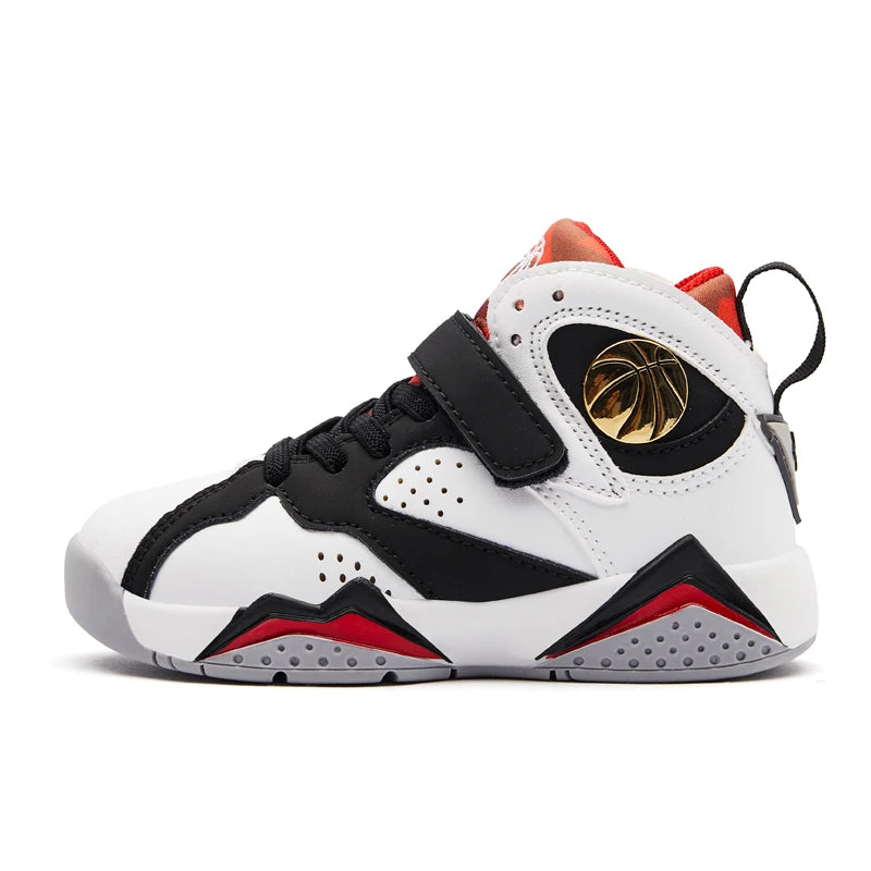Dynamic Youth Basketball Shoes: Non-Slip TPR Sole, Durable Outdoor Sports Sneakers