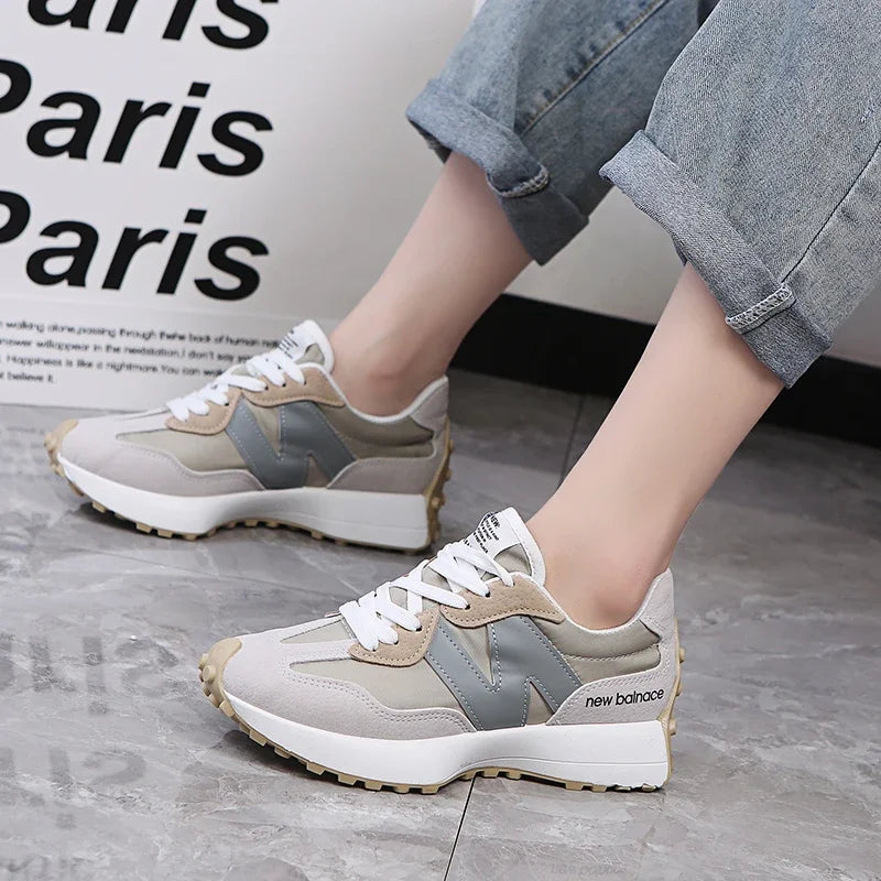 Zugu Women's Breathable Thick-Soled Dad Sneakers - Trendy Summer Comfort Shoes