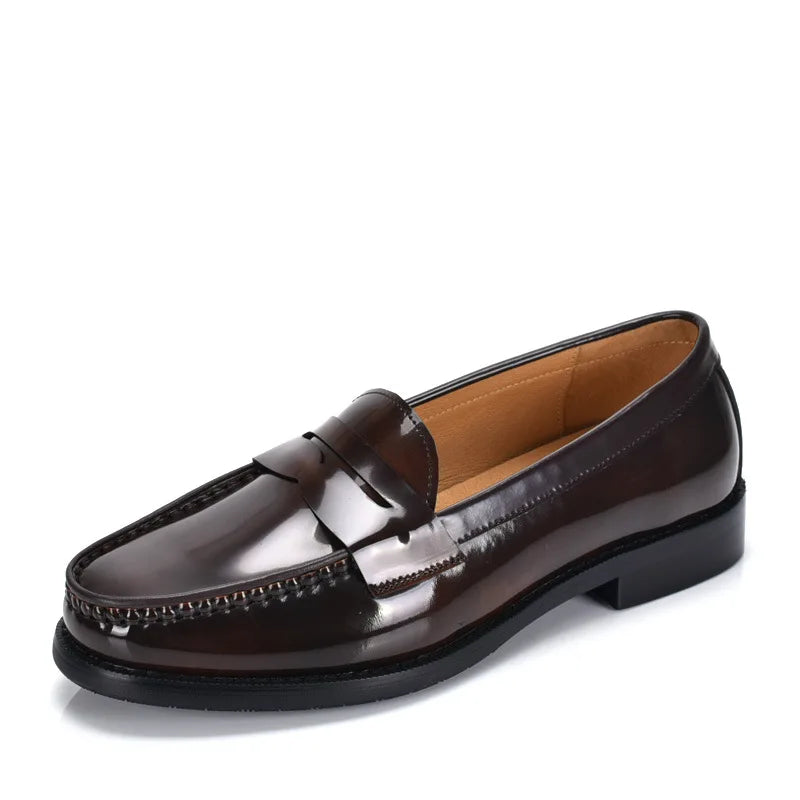 Men's Luxury Patent Leather Pointed Toe Oxford Dress Shoes Black Brown Formal Wedding