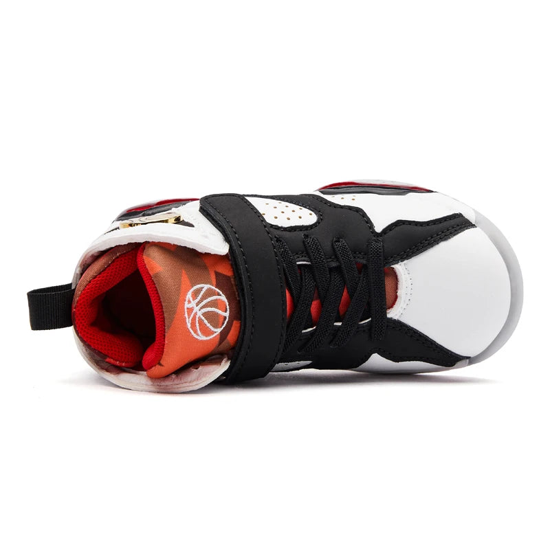 Dynamic Youth Basketball Shoes: Non-Slip TPR Sole, Durable Outdoor Sports Sneakers