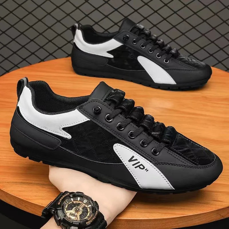 Stylish Men's Casual Half Slippers: Breathable Summer Flat-Bottomed Bean Loafers