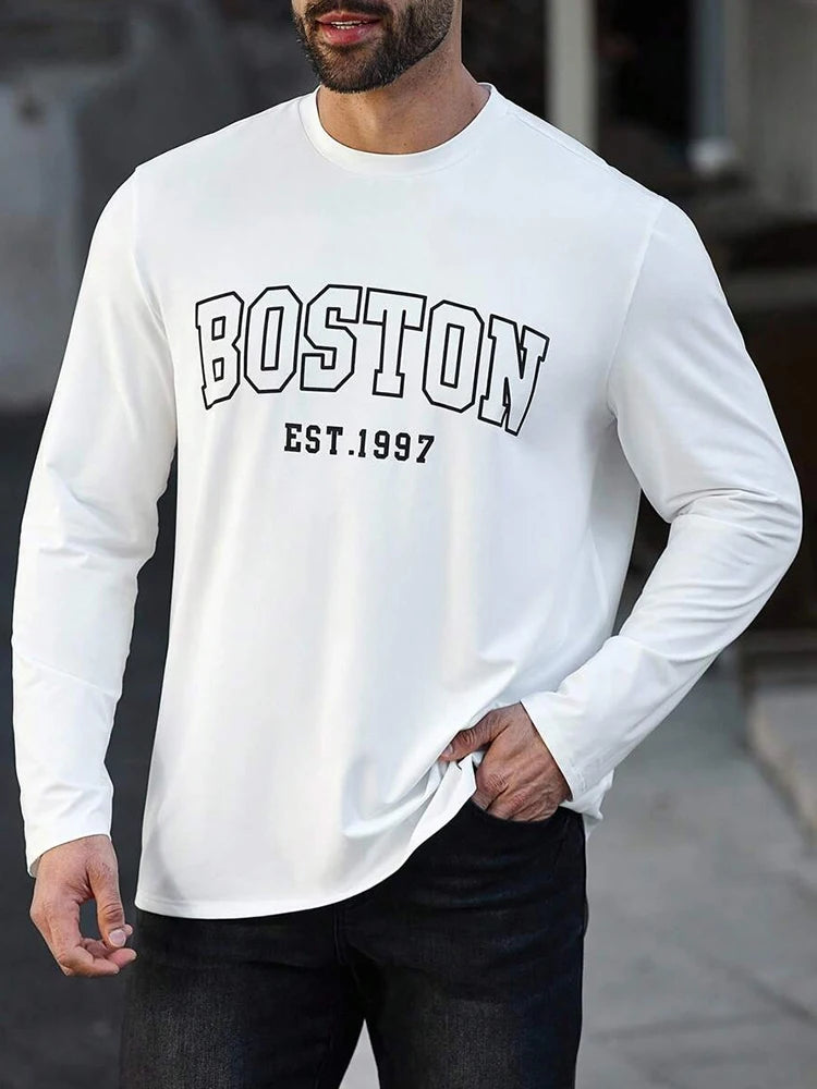 Funny Anchor Paris 3D Print Long Sleeve T-Shirt Streetwear Unisex Oversized