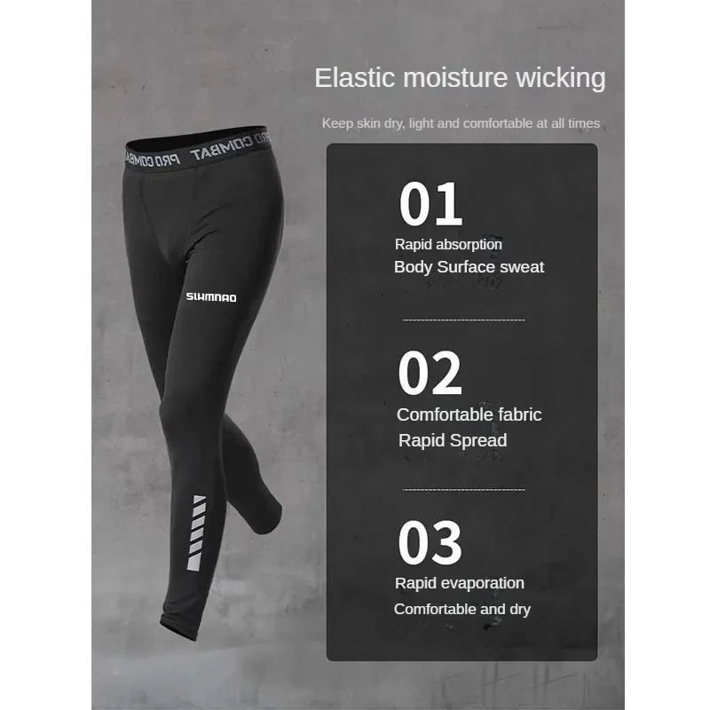 Men's Ice Silk Quick-Dry 4-Piece Sportswear Set for Running Cycling Fitness