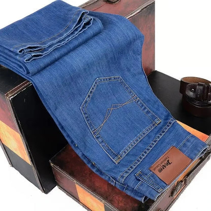 Men's Classic Slim Fit Stretch Denim Jeans – Business Casual Style