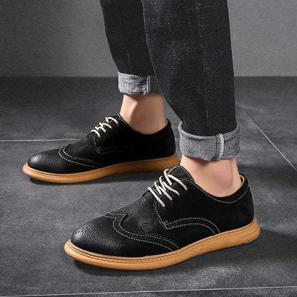 Premium Genuine Leather Men's Loafers: Breathable, Comfortable, Stylish Casual Slip-Ons